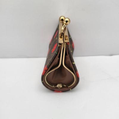 LV Cherry Pattern Lipstick or Coin Kiss Clasp Case