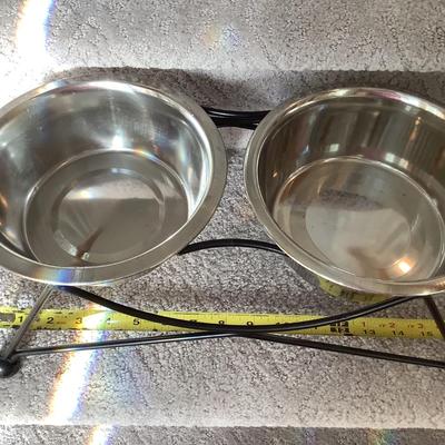 Dog bowl set lot