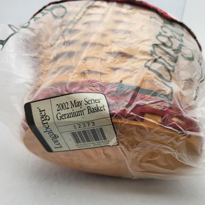 2002 Longaberger May Series Geranium Basket