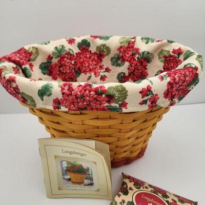 2002 Longaberger May Series Geranium Basket