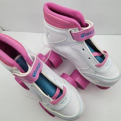 NEW Girls Pink/White Chicago Roller Skates Size J13