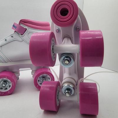 NEW Girls Pink/White Chicago Roller Skates Size J13