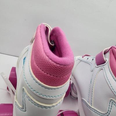 NEW Girls Pink/White Chicago Roller Skates Size J13