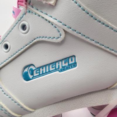 NEW Girls Pink/White Chicago Roller Skates Size J13