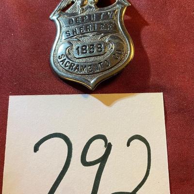 Sacramento, Co. Deputy Sheriff Badge