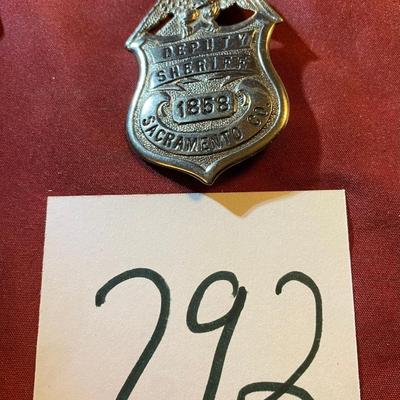 Sacramento, Co. Deputy Sheriff Badge