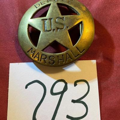 Solid Brass US Deputy Marshall Belt-buckle
