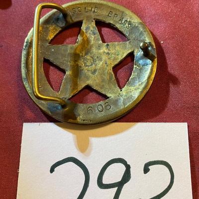 Solid Brass US Deputy Marshall Belt-buckle
