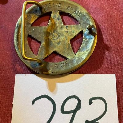 Solid Brass US Deputy Marshall Belt-buckle
