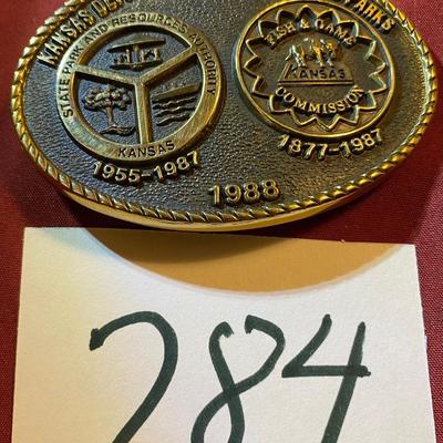 1988 Ks Department of Wildlife and Parks Buckle