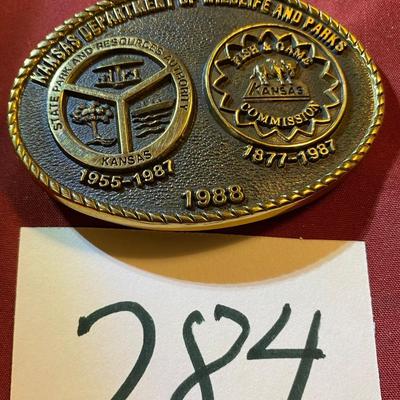 1988 Ks Department of Wildlife and Parks Buckle