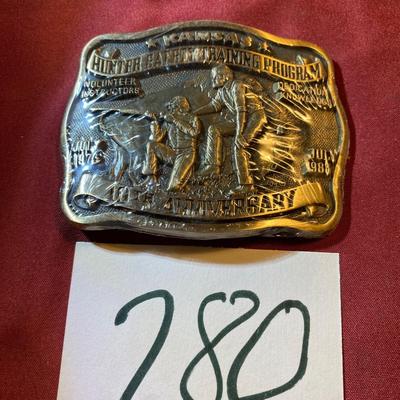 Vintage Kansas Hunter Safety Program Buckle