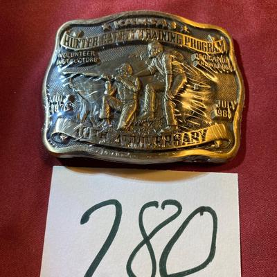 Vintage Kansas Hunter Safety Program Buckle