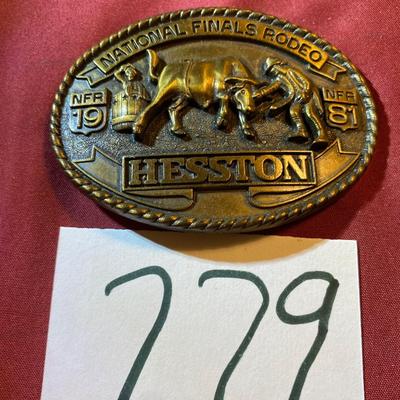 1981 Heston NFR Buckle