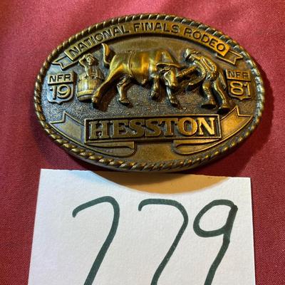 1981 Heston NFR Buckle