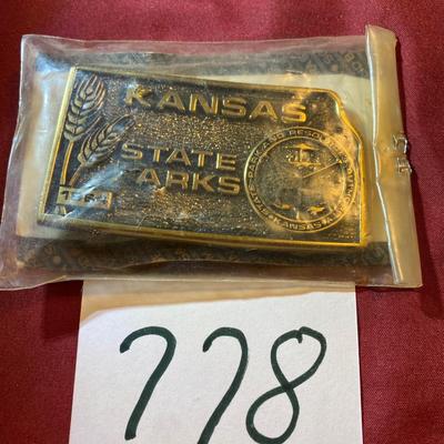 1984 Kansas State Parks Buckle