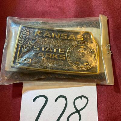 1984 Kansas State Parks Buckle