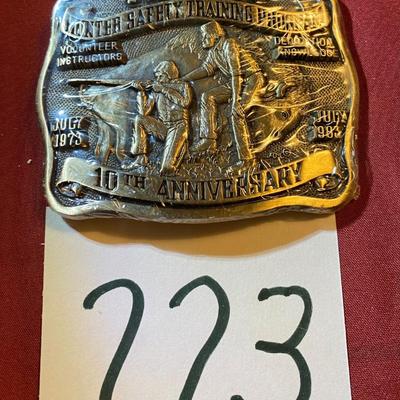1983 Hunters Safety Program Buckle