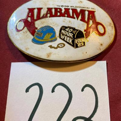 1985 Alabama Tour Buckle