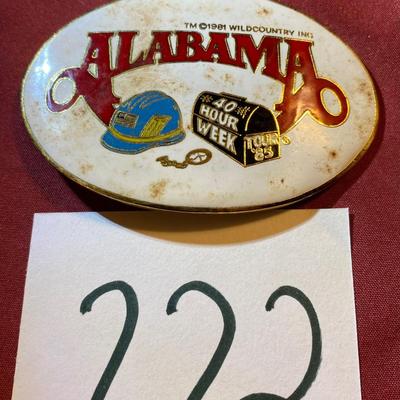 1985 Alabama Tour Buckle