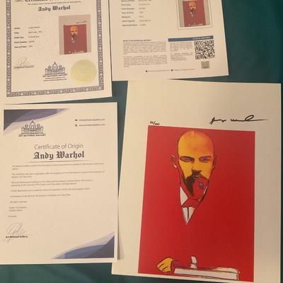 1987 Andy Warhol Appraised At $3,600 Value Print