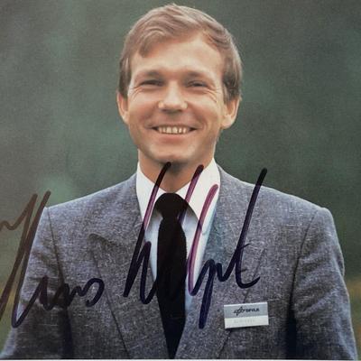 Astronaut Hans W. Schlegel signed photo