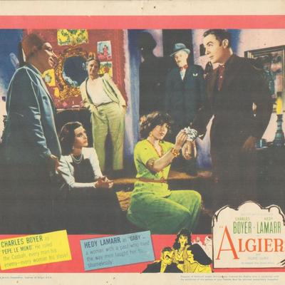 Algiers 1952 original vintage lobby card
