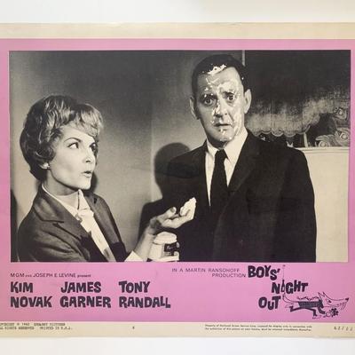 Boys Night Out original 1962 vintage lobby card