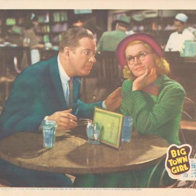 Big Town Girl 1937 original vintage lobby card