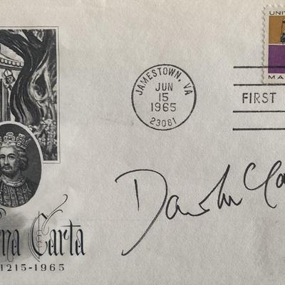 David McCallum signed First Day Cover