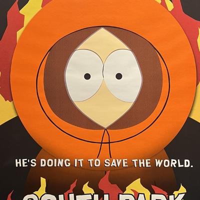 South Park Kenny 1999 Bigger Longer Uncut Original Bus Shelter Movie Poster