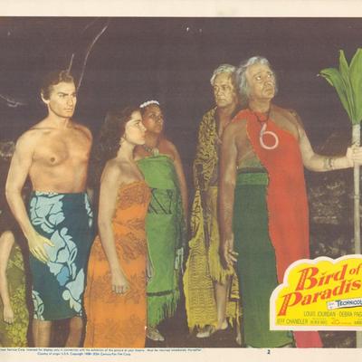 Bird of Paradise 1950 original vintage lobby card