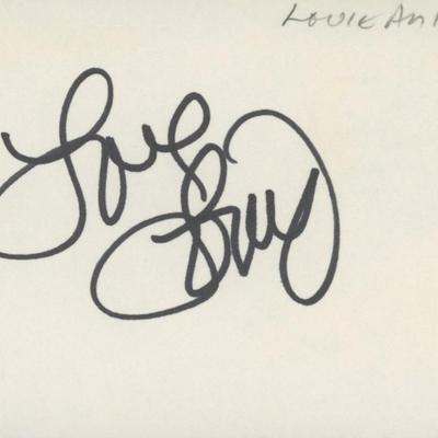 Comedian Louie Anderson signature cut