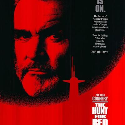 The Hunt for Red October original 1990 vintage one sheet movie poster