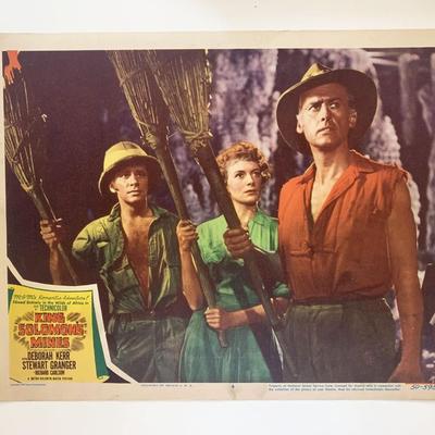 King Solomon's Mines original 1950 vintage lobby card