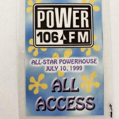 Power 106 FM 1999 All Access Backstage Pass 