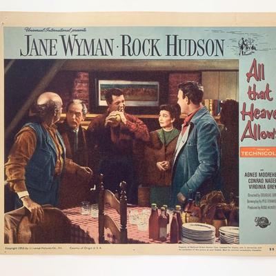 All the Heaven Allows original 1955 vintage lobby card
