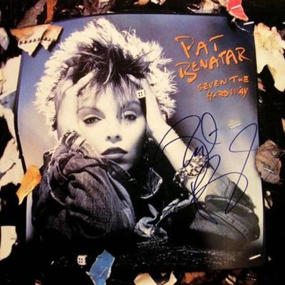 Pat Benatar signed Seven the Hard Way album