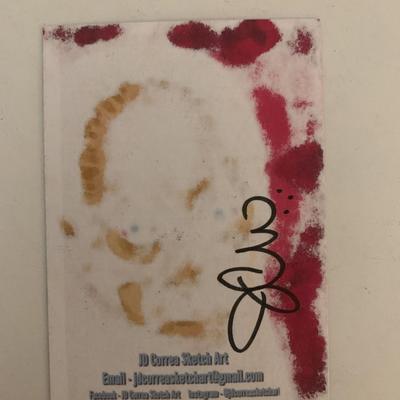 JD Correa hand drawn and signed sketch art