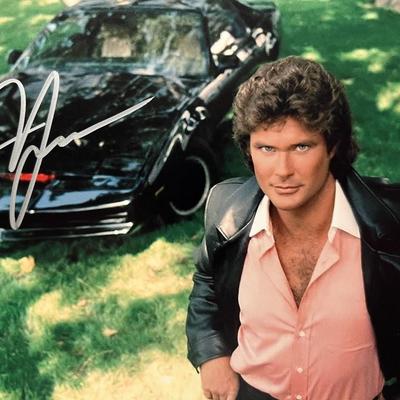 Knight Rider David Hasselhoff signed  photo