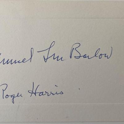 Samuel L. M. Barlow II original signature