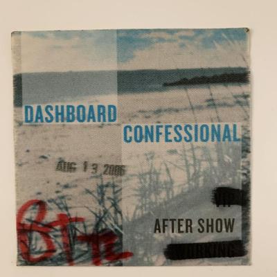 Dashboard Confessional 2006 After Show Pass