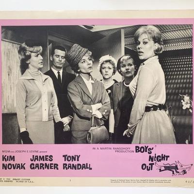 Boys Night Out original 1962 vintage lobby card