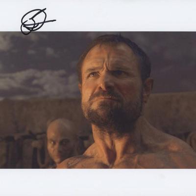 Barry Duffield signed "Spartacus"  photo