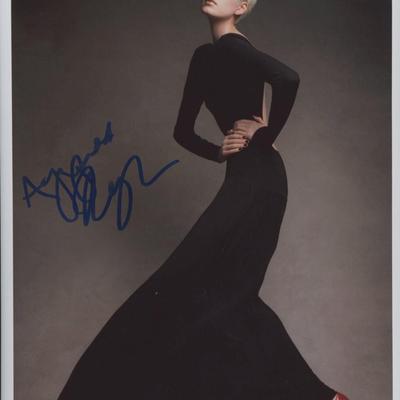 Agyness Deyn signed photo