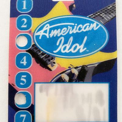 American Idol Laminate Backstage Pass