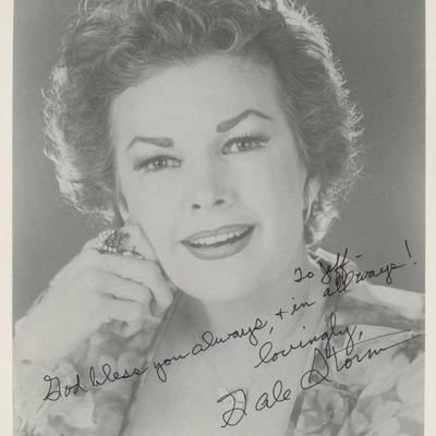 Gale Storm signed photo