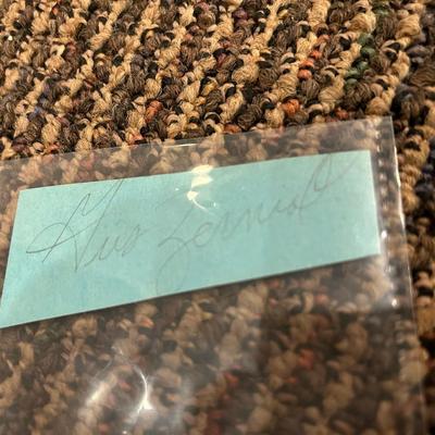 Gus Zernial signature cut