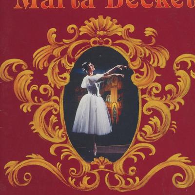Marta Becket signed theatrical potrait