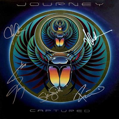 Journey signed Captured album